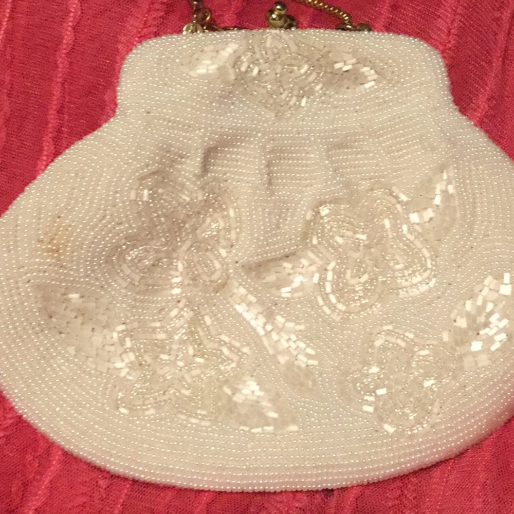 Vintage handmade beaded purse